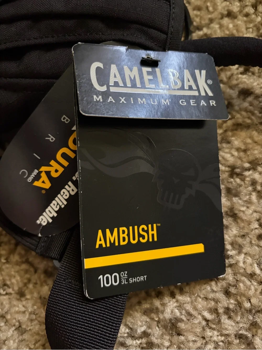 Camelbak Black Hydration Backpack with Drinking Tube